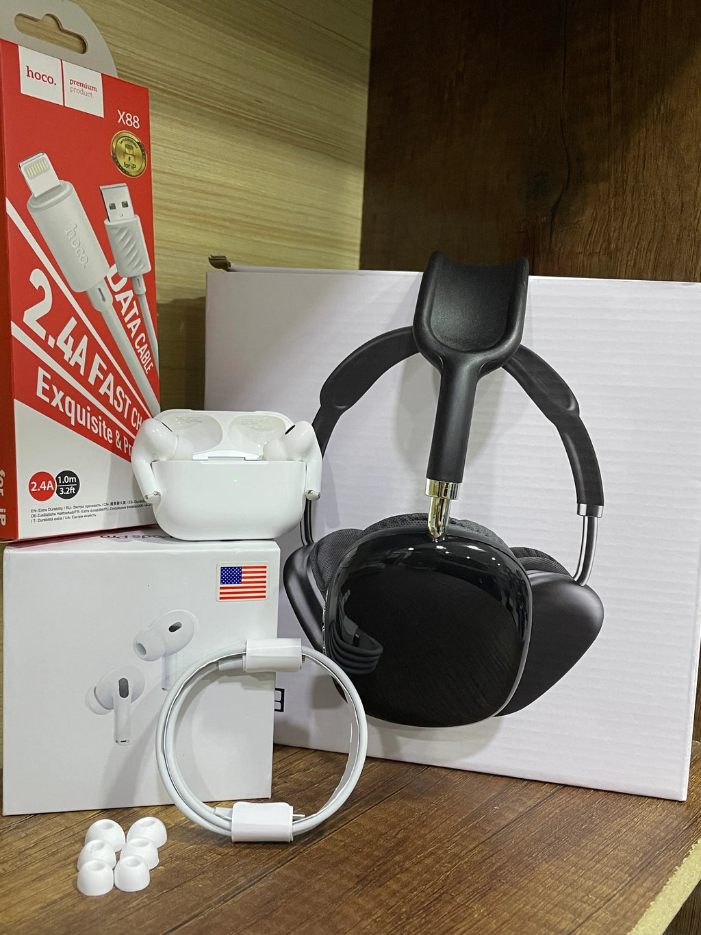 Casque P9 + Air pods Pro + Cable hoco